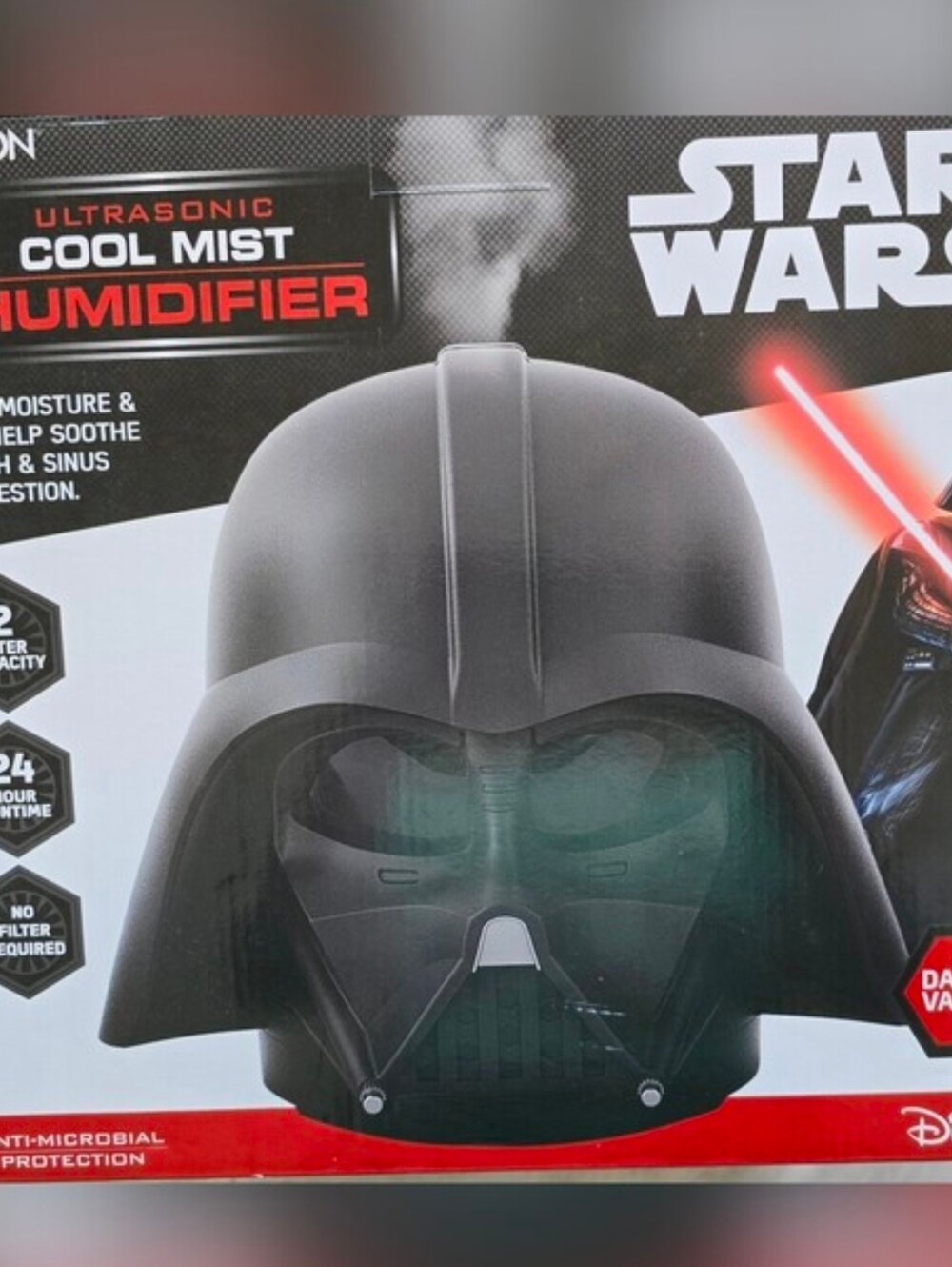 Disney Darth Vader Ultasonic Cold Mist Humidifier
